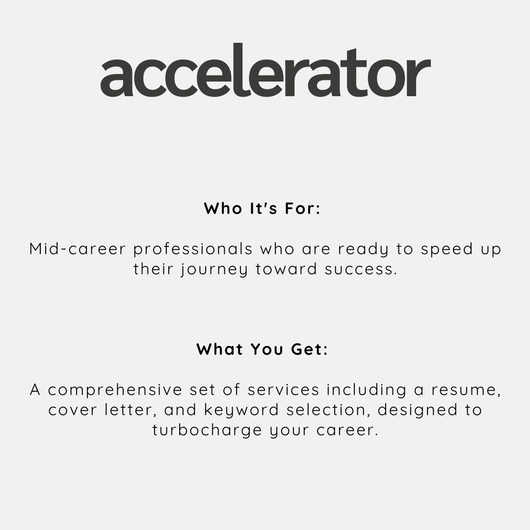 Accelerator Resume
