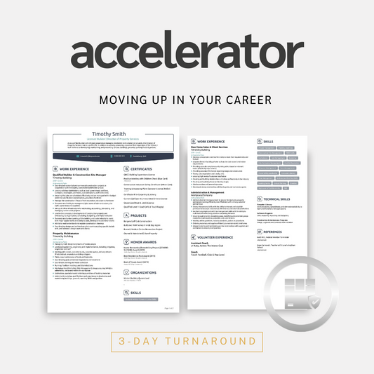 Accelerator Resume