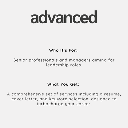 Advanced Resume